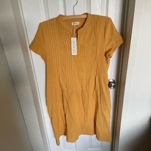 Roolee A Little Bird Dress Yellow Midi Dress
